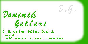 dominik gelleri business card
